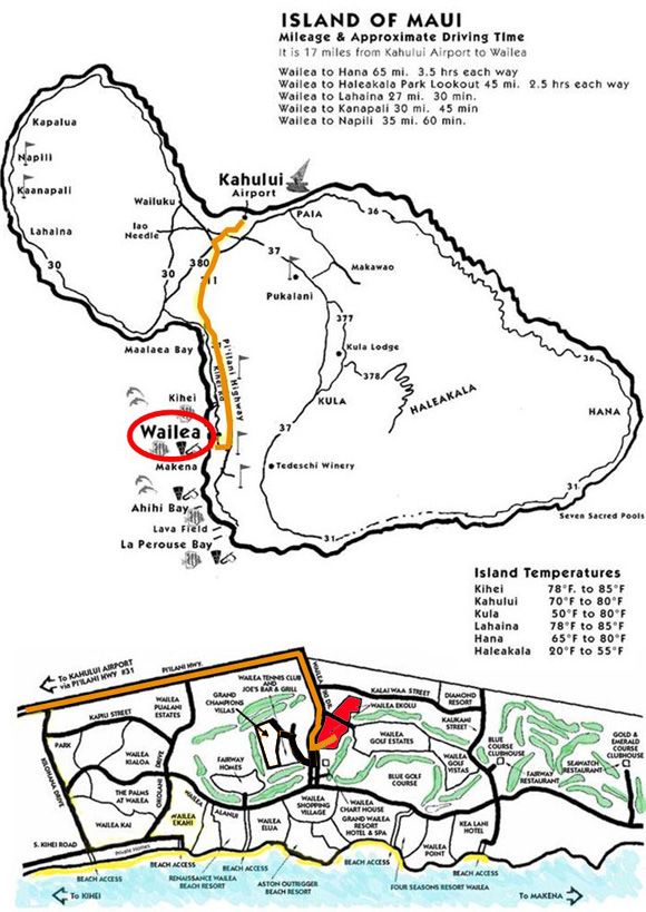 Wailea Ekolu Driving Directions